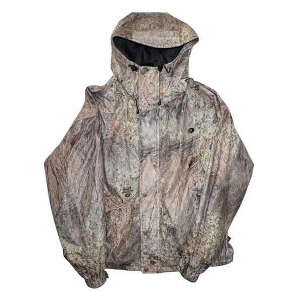 Mossy Oak Break-Up Camo Insulated Hunting Jacket Men’s Size Large Hooded - Picture 1 of 8